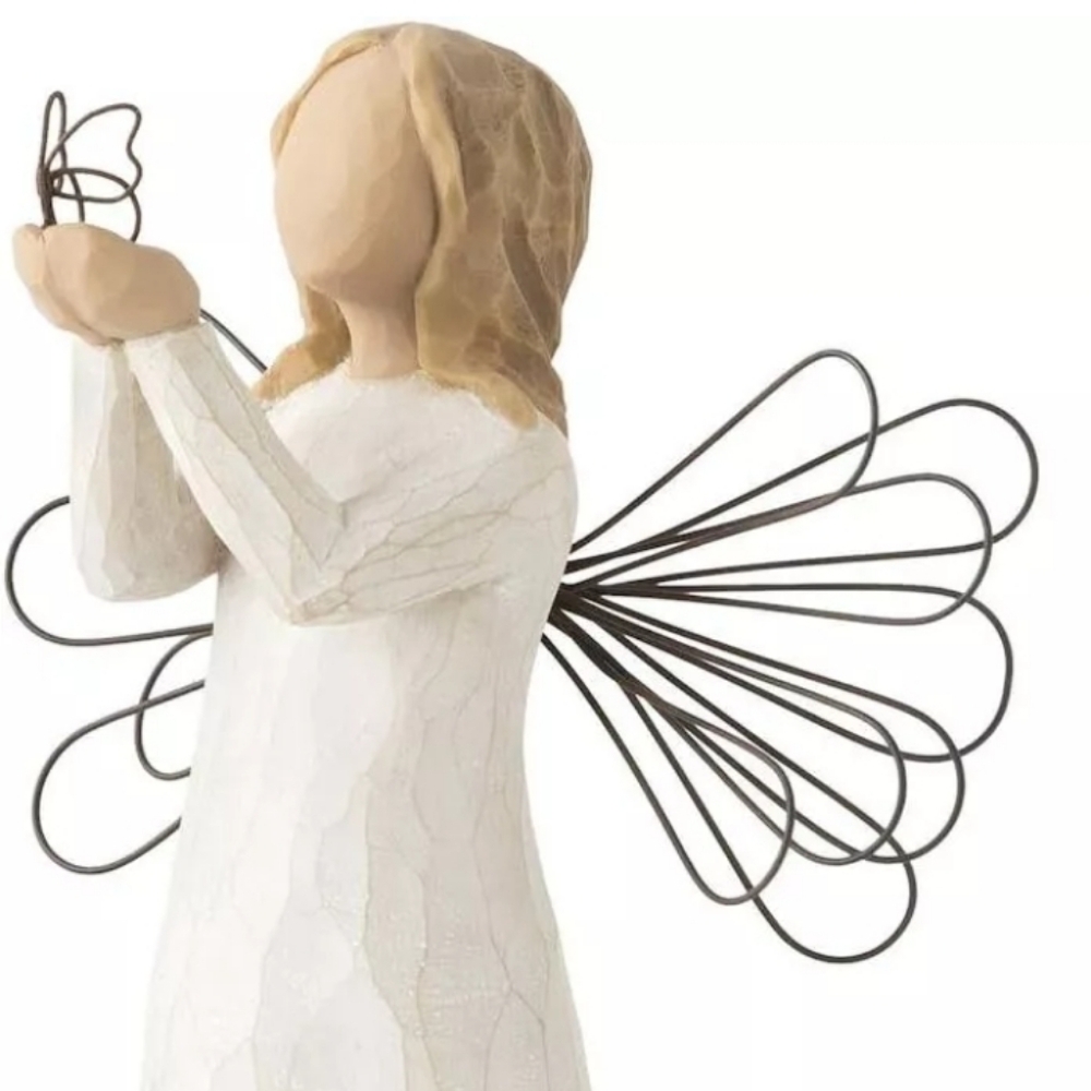Willow Tree Angel Figurine holding a butterfly“ angel of freedom “
